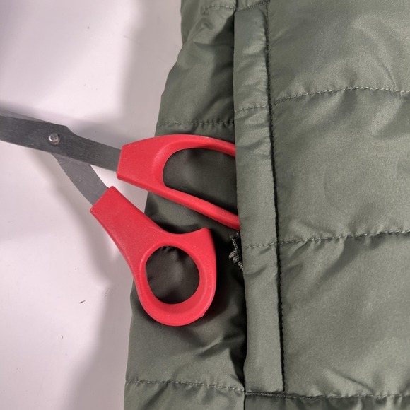 The North Face Jacket Womens Medium Green Reversible Fleece Long Hooded Coat - Picture 6 of 16